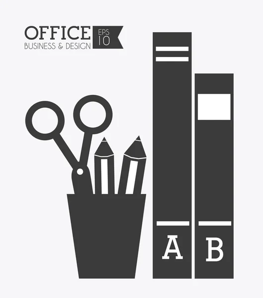 Office ontwerp, vectorillustratie. — Stockvector