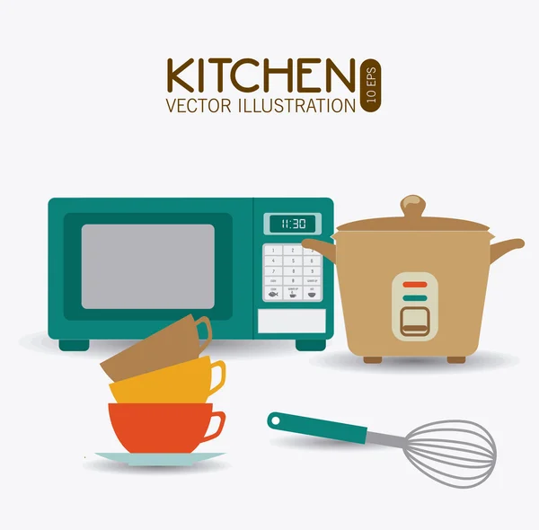 Kitchen design Stock Vector by ©yupiramos 53423693