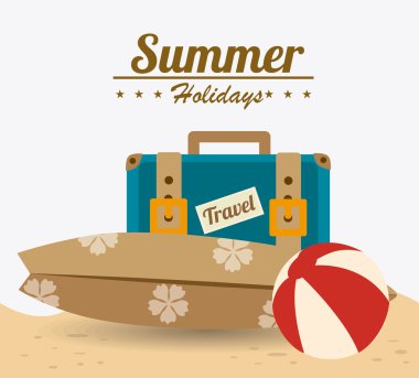 Yaz tasarım, vektör çizim.