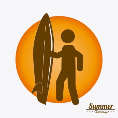 Yaz tasarım, vektör çizim.