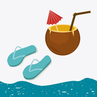 Yaz tasarım, vektör çizim.