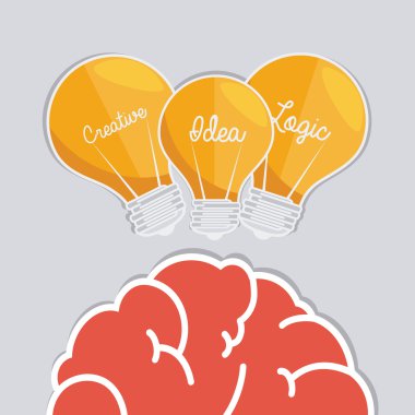 Fikir tasarım, vektör çizim.