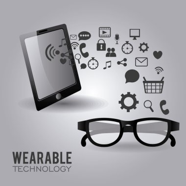 Teknoloji tasarım, vektör çizim.