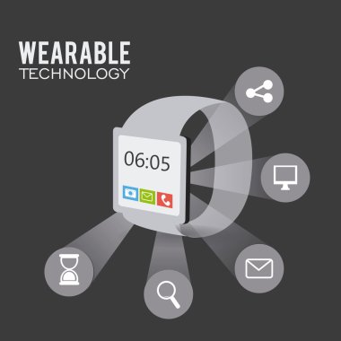 Teknoloji tasarım, vektör çizim.