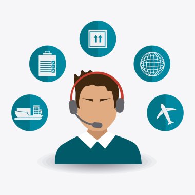 Teslim tasarım, vektör çizim.