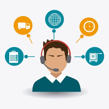 Teslim tasarım, vektör çizim.