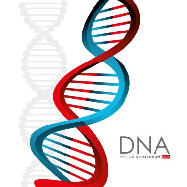 DNA tasarım, vektör çizim.