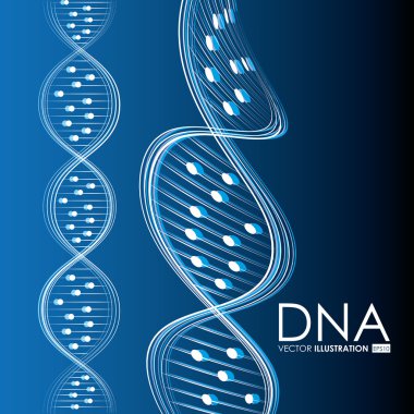 DNA tasarım, vektör çizim.