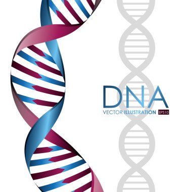 DNA tasarım, vektör çizim.