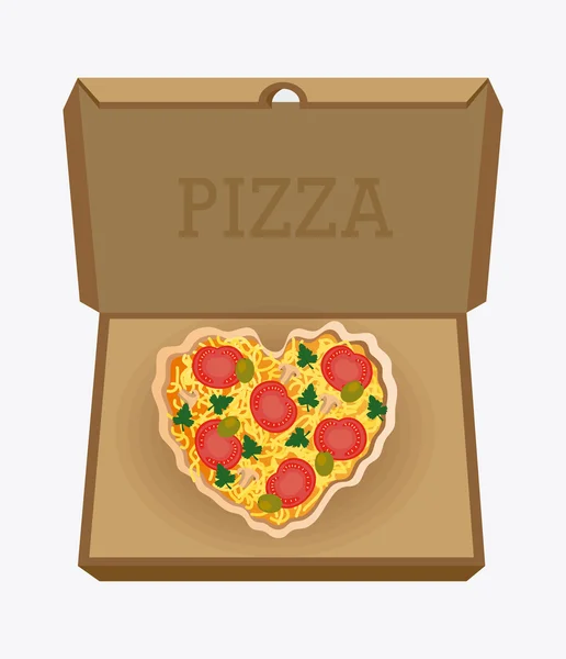 Pizza projektu, ilustracji wektorowych. — Wektor stockowy