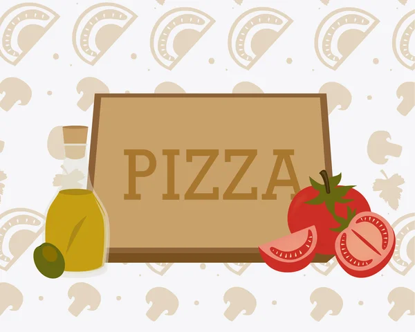 Pizza projektu, ilustracji wektorowych. — Wektor stockowy