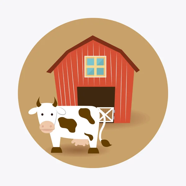 Farm design, vektor illustration. — Stock vektor