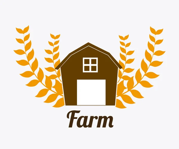 Farm design, illustrazione vettoriale . — Vettoriale Stock