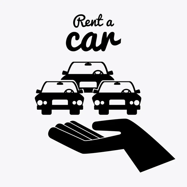 Rent a car design, Vektorillustration. — Stockvektor