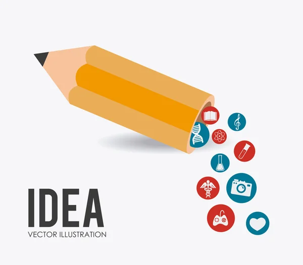 Idé design, vektor illustration. — Stock vektor