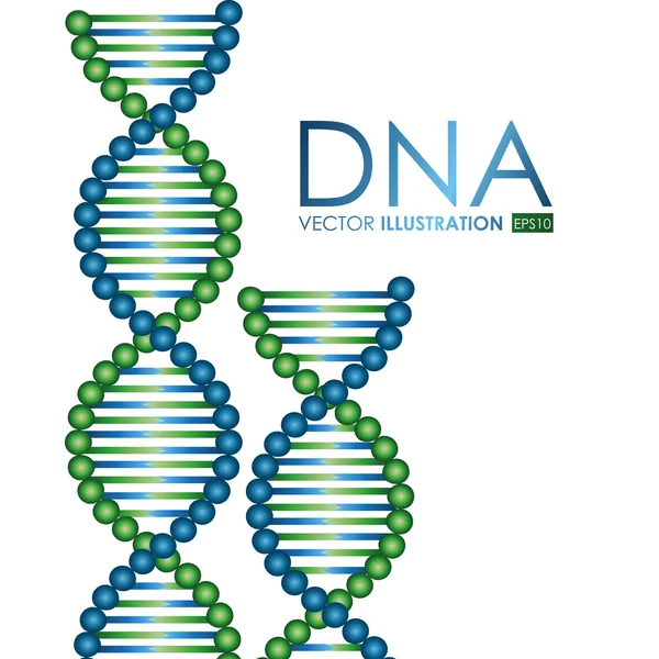 Dna 디자인, 벡터 일러스트 레이 션. — 스톡 벡터