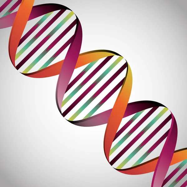 Disegno del DNA, illustrazione vettoriale . — Vettoriale Stock
