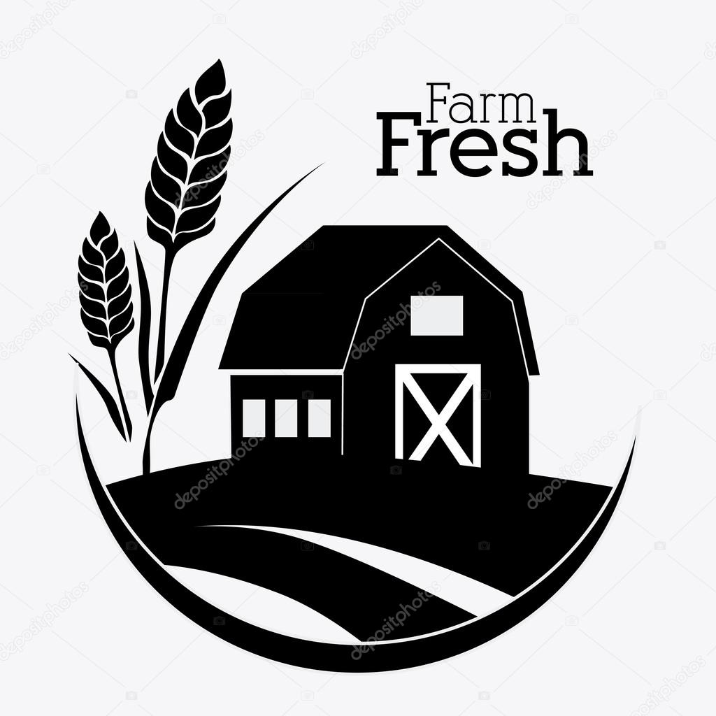 Farm design, vector illustration.