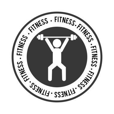 Fitness tasarım, vektör çizim.