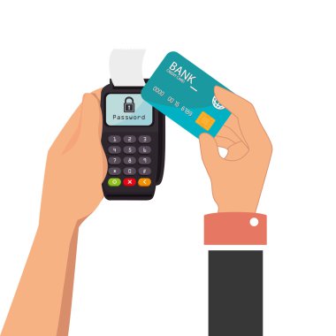 Ödeme tasarım, vektör çizim.