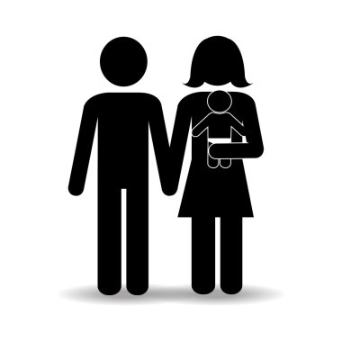 Aile tasarım, vektör çizim.