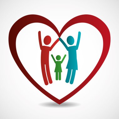 Aile tasarım, vektör çizim.