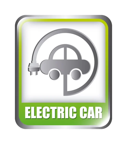 Elektromos autó — Stock Vector