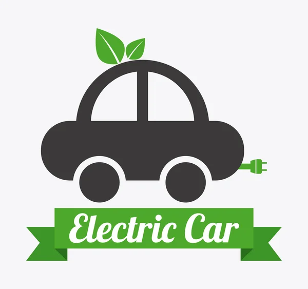 Coche eléctrico — Archivo Imágenes Vectoriales