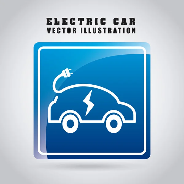 Coche eléctrico — Vector de stock