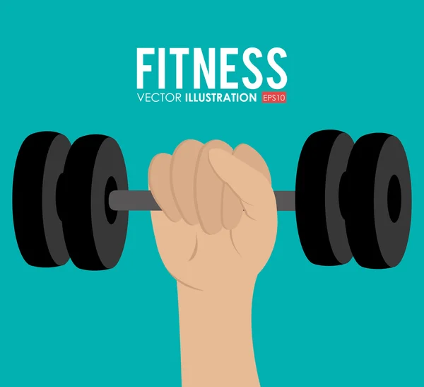 Fitness ontwerp, vectorillustratie. — Stockvector