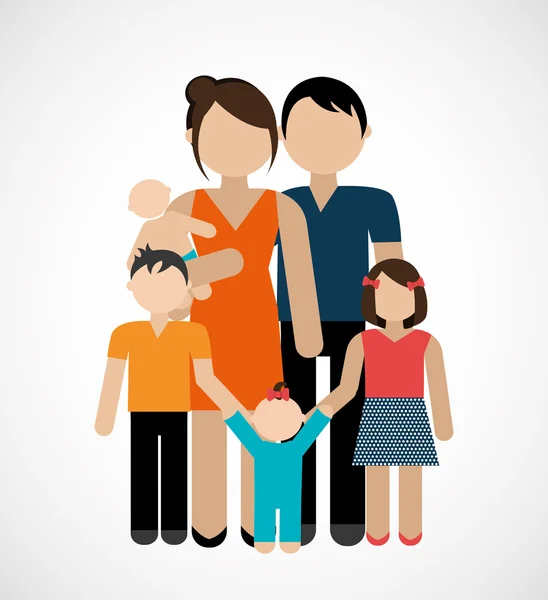 Familie ontwerp, vectorillustratie. — Stockvector