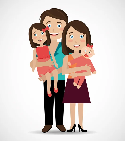 Familie ontwerp, vectorillustratie. — Stockvector