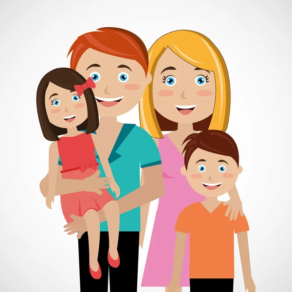 Familie ontwerp, vectorillustratie. — Stockvector