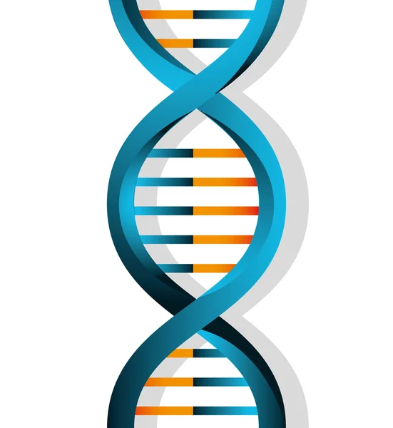 DNA-design illusztráció. — Stock Vector