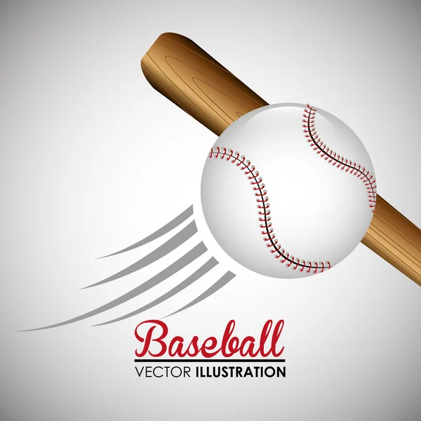 Illustration de conception de baseball . — Image vectorielle