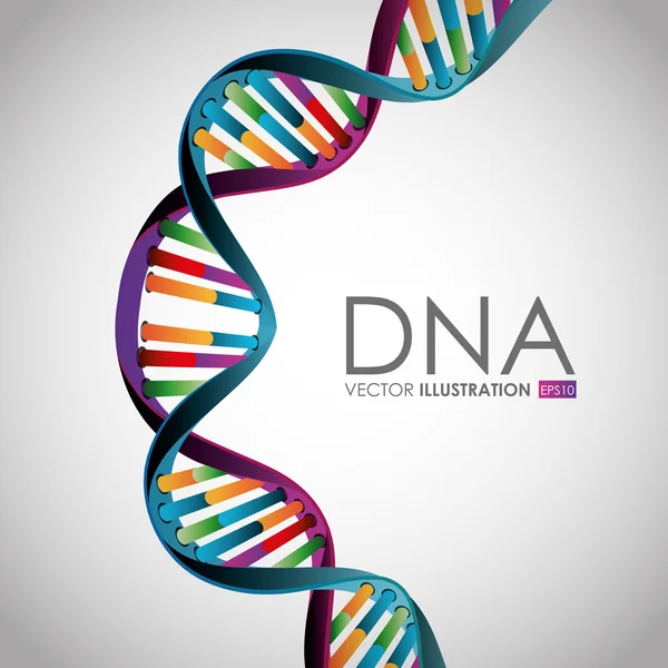 Ilustracja projekt DNA. — Wektor stockowy