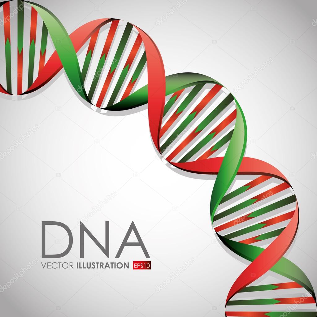 DNA design illustration.