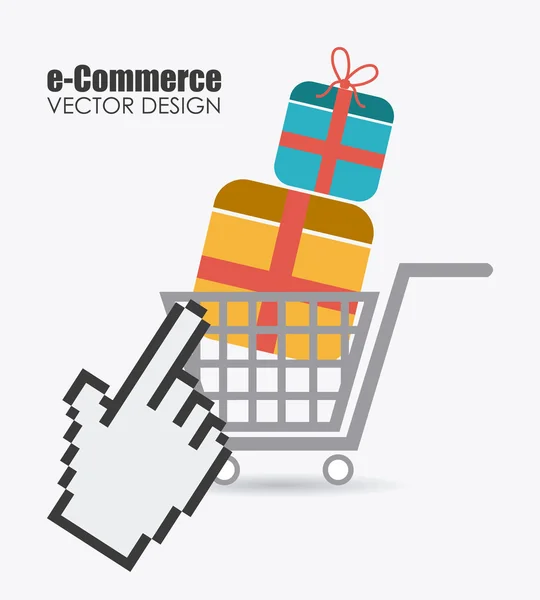 Illustration zum E-Commerce-Design. — Stockvektor