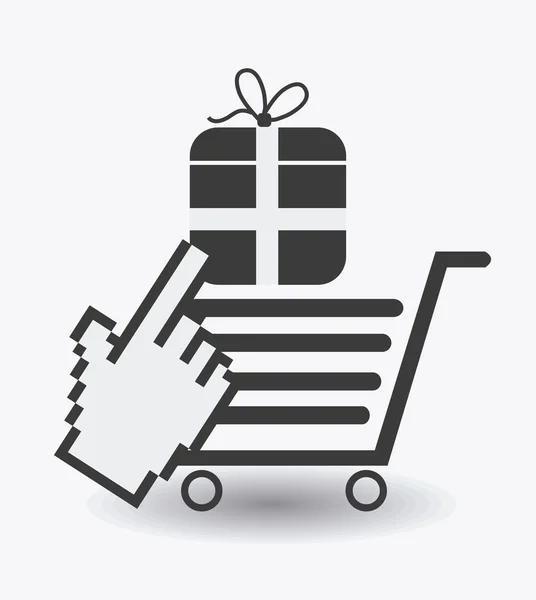 Illustration de design e-commerce . — Image vectorielle