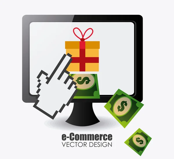 E-commerce design illustration. — Stock Vector