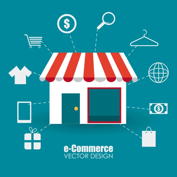 Illustration zum E-Commerce-Design. — Stockvektor