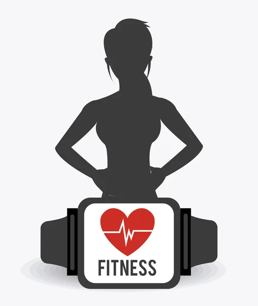 Fitness ontwerp illustratie. — Stockvector