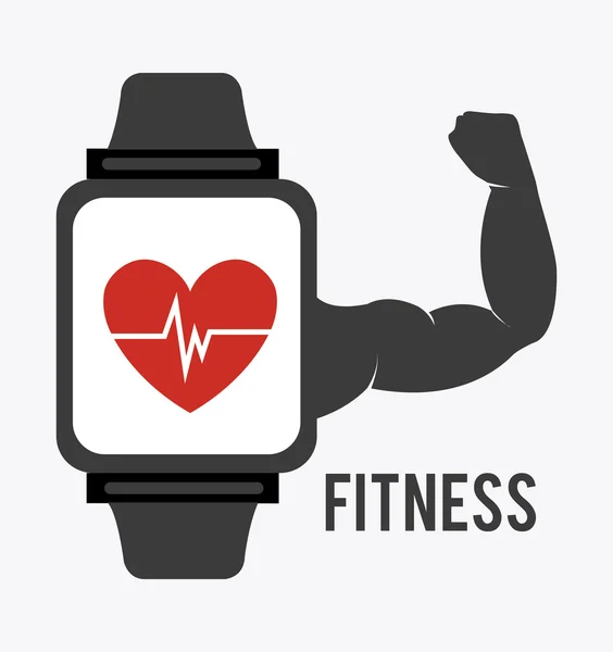 Ilustración de diseño Fitness . — Vector de stock