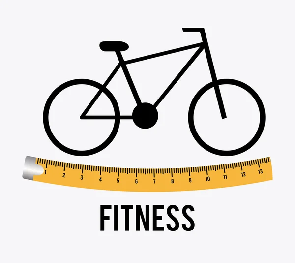 Fitness design illusztráció. — Stock Vector