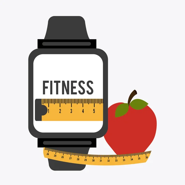 Fitness design illusztráció. — Stock Vector