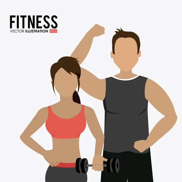 Fitness design illustration. — Stock Vector