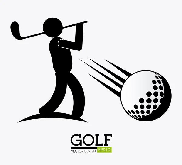 Golf design illustration.