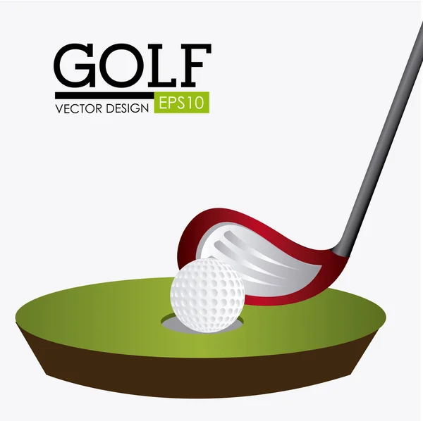 Golf projekt ilustracja. — Wektor stockowy