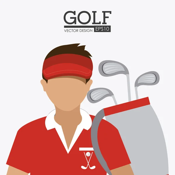 Golf projekt ilustracja. — Wektor stockowy