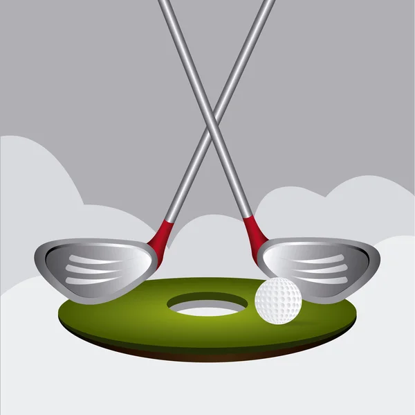 Golf design illusztráció. — Stock Vector